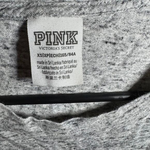 Women's PINK XS Oversized Bling Tee Shirt Missing Gems - Picture 4 of 8